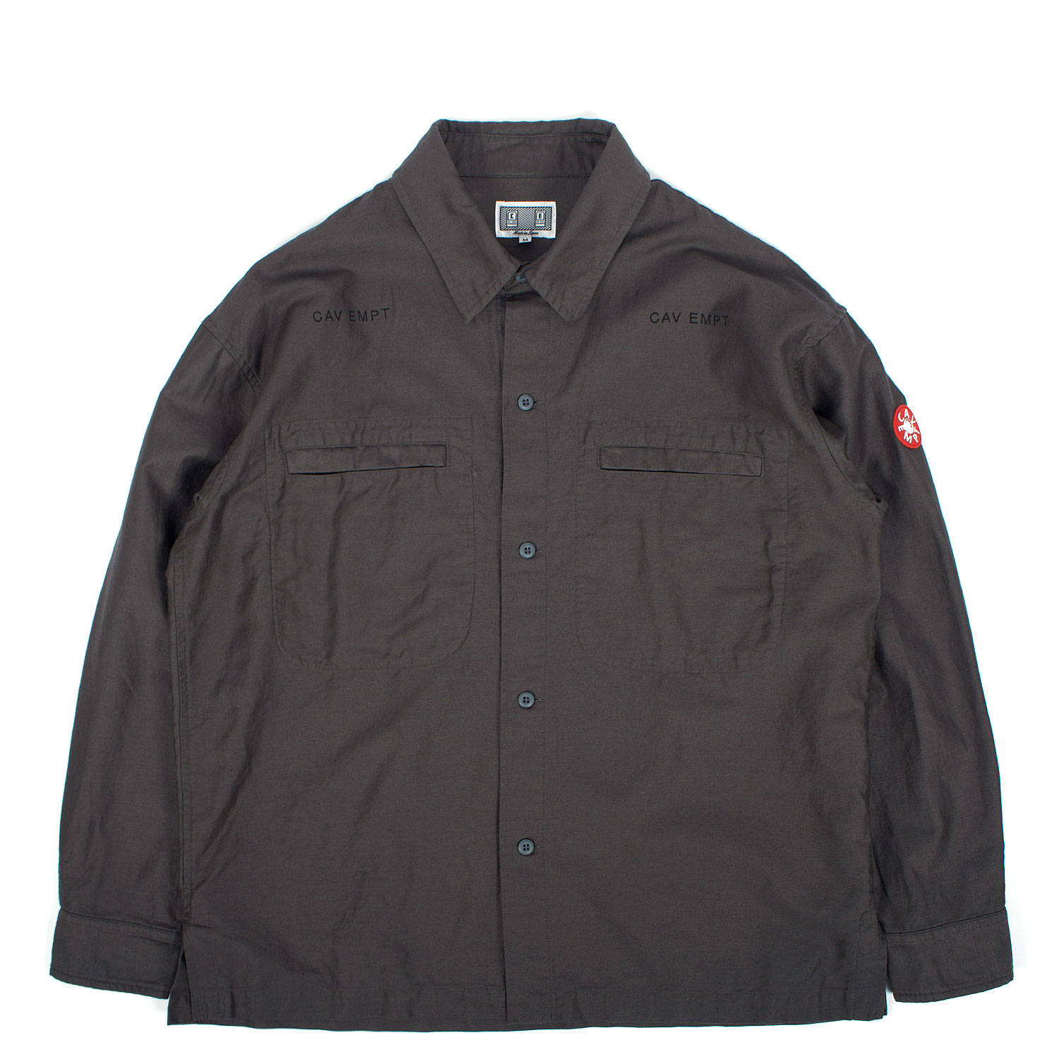 トップス CAV EMPT COTTON CASUAL SHIRT Black C.E - SOFT COTTON CASUAL SHIRT