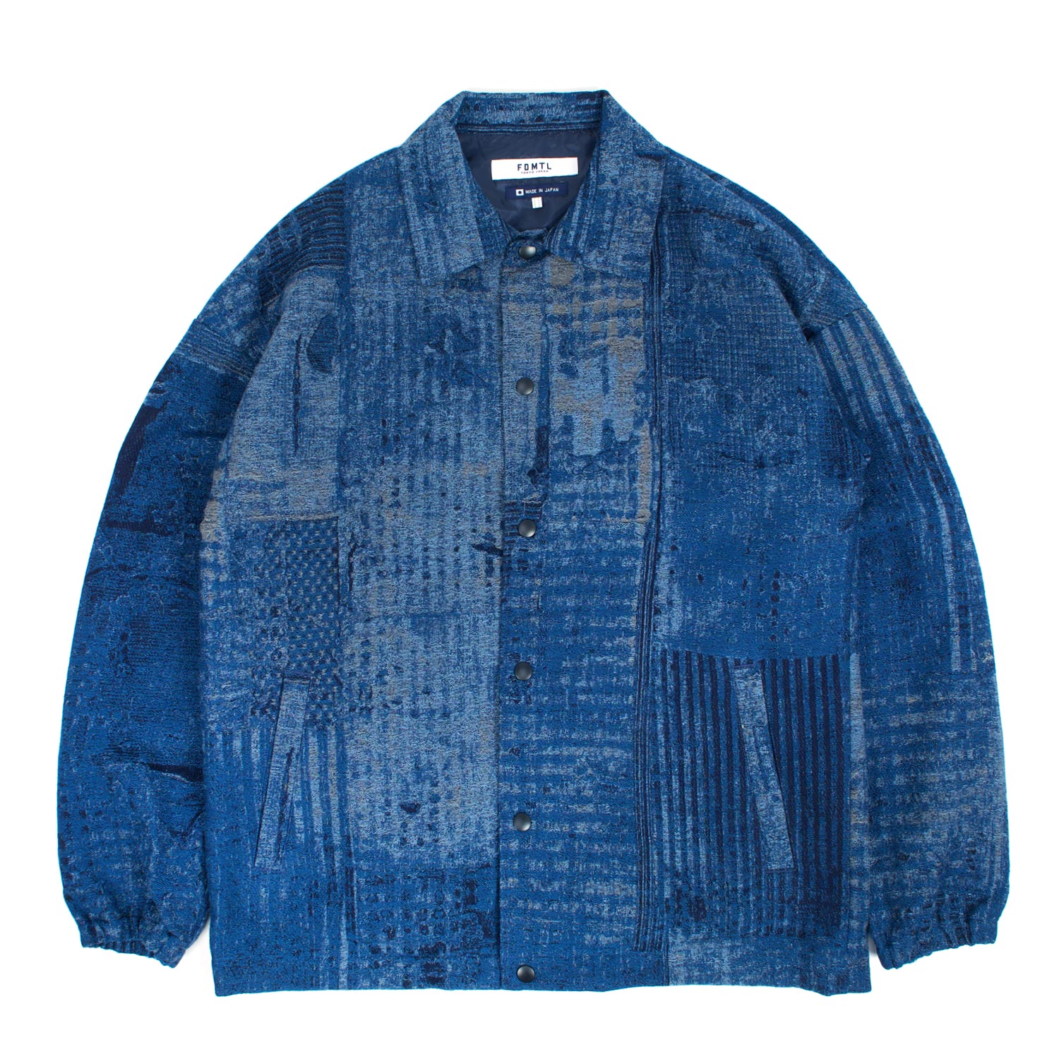 25AW FDMTL BORO JAQUARD COACH RINSE 襤褸 FDMTL Boro Jaquard Rinse Coach Jacket | FIRMAMENT - Berlin Renaissance