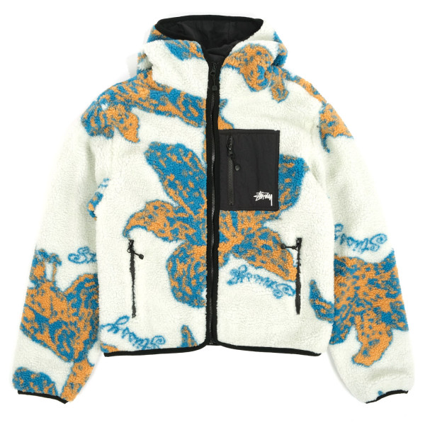 Stussy Floral Sherpa Hooded Jacket