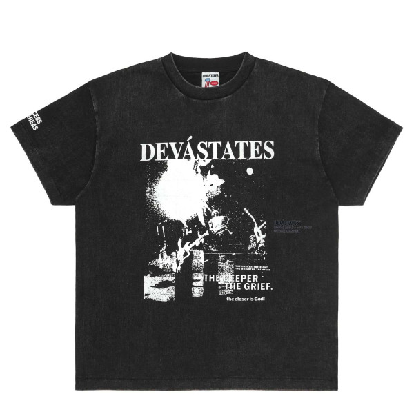 Deva States Grief GFX Retro T-Shirt DSA2Y205S26 Black