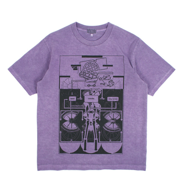 Cav Empt Overdye MD Looperator T-Shirt CES28T15 Purple Cav Empt Overdye MD Looperator T-Shirt CES28T15 Purple
