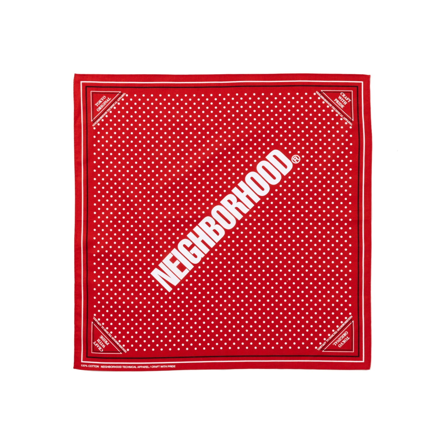 【NEIGHBORHOOD】GEOMETRIC PATTERN BANDANA Neighborhood Geometric Pattern Bandana | Grey | SVD USA