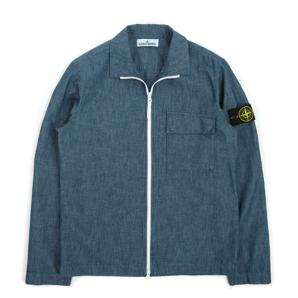 Stone Island Chambray Canvas Overshirt