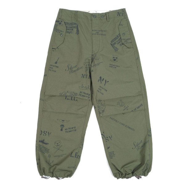 Engineered Garments Graffiti Print Over Pant 24S1F023