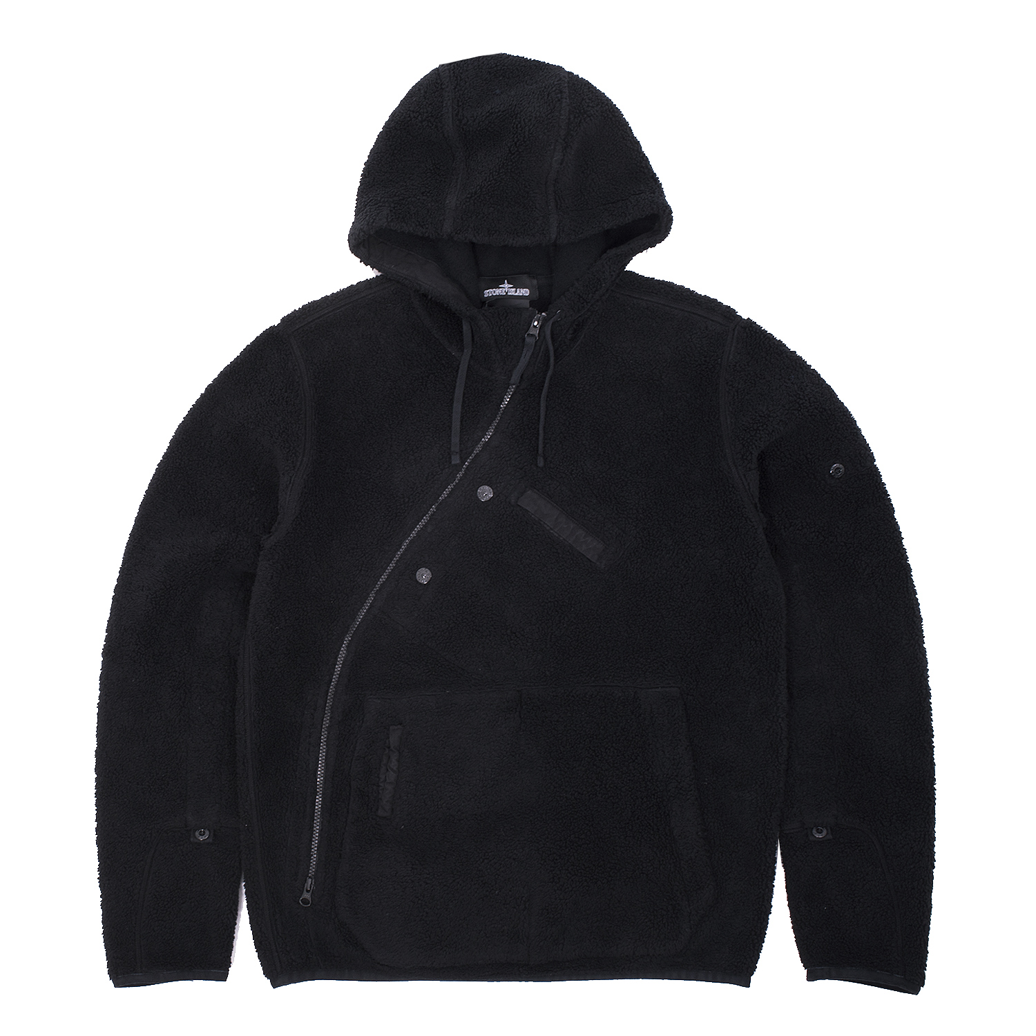 Stone Island Shadow Fleece Drop Pocket Articulation Tunnels Hooded 
