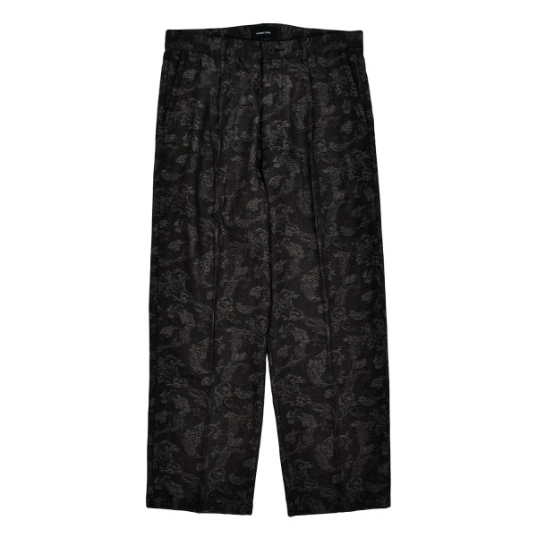 Maiden Noir Pleated Paisley Trousers