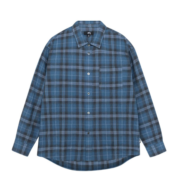 Stussy Beach Plaid Shirt 1110358 Blue