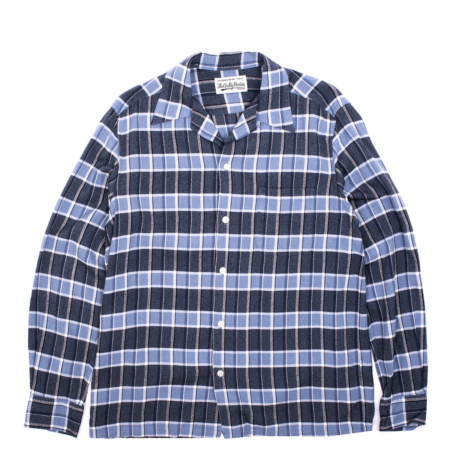 Wacko Maria Ombre Check Open Collar Shirt | FIRMAMENT - Berlin