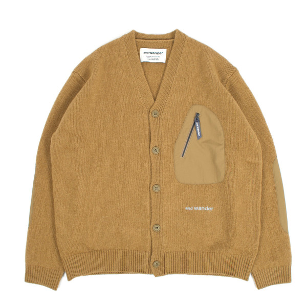and Wander Shetland Wool Cardigan 5745284068 Beige