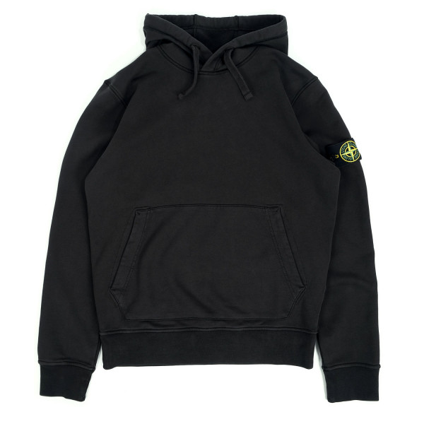 Stone Island Garment Dyed Hooded Sweatshirt