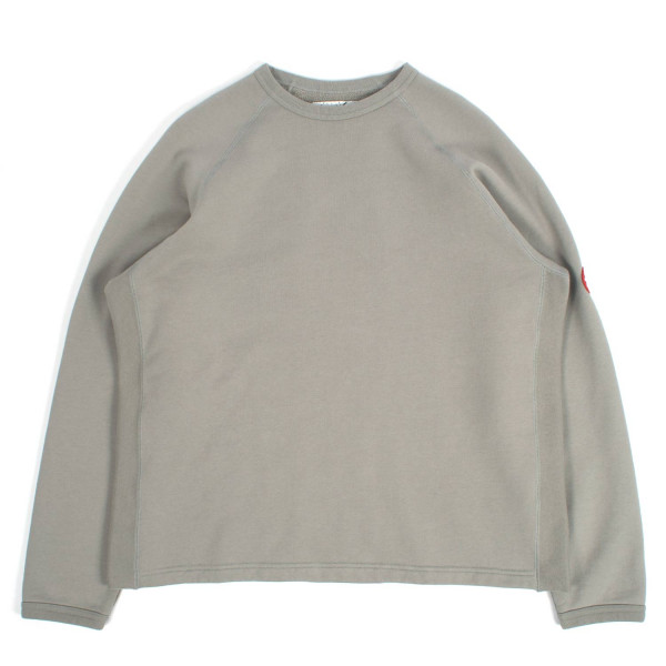 Cav Empt Half Panel Rib Crewneck Sweatshirt CES28CS06 Khaki