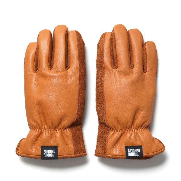 Neighborhood Leather BOA Gloves 252DPNH-AC01 Brown