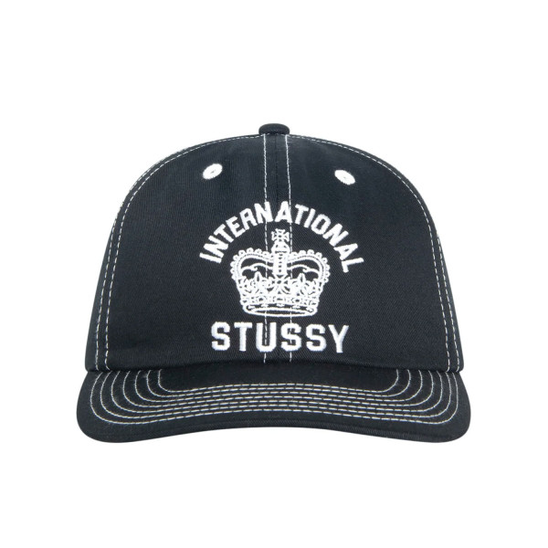 Stussy Mid-Depth International Crown Cap 1311181 Black