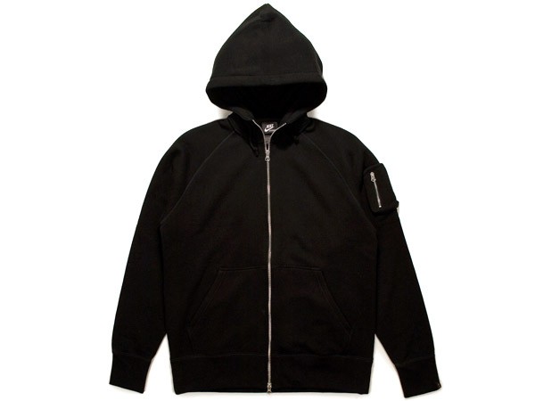 Nike aw77 full zip hoodie with hotsell arm pocket
