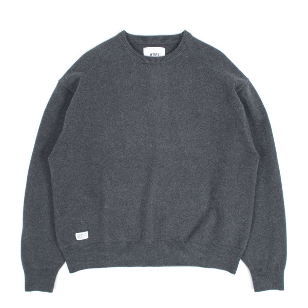 Wtaps Jersey Knit Crewneck Sweater 252FZDT-KNM01 Black