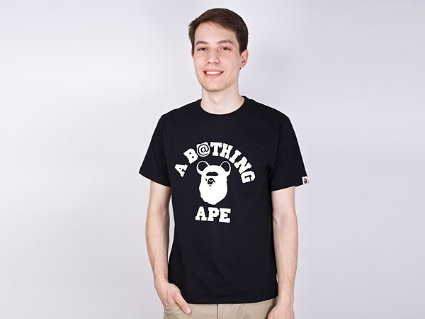 A Bathing Ape Bearbrick College T-Shirt