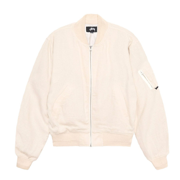 Stussy Linen Beach Bomber 115703