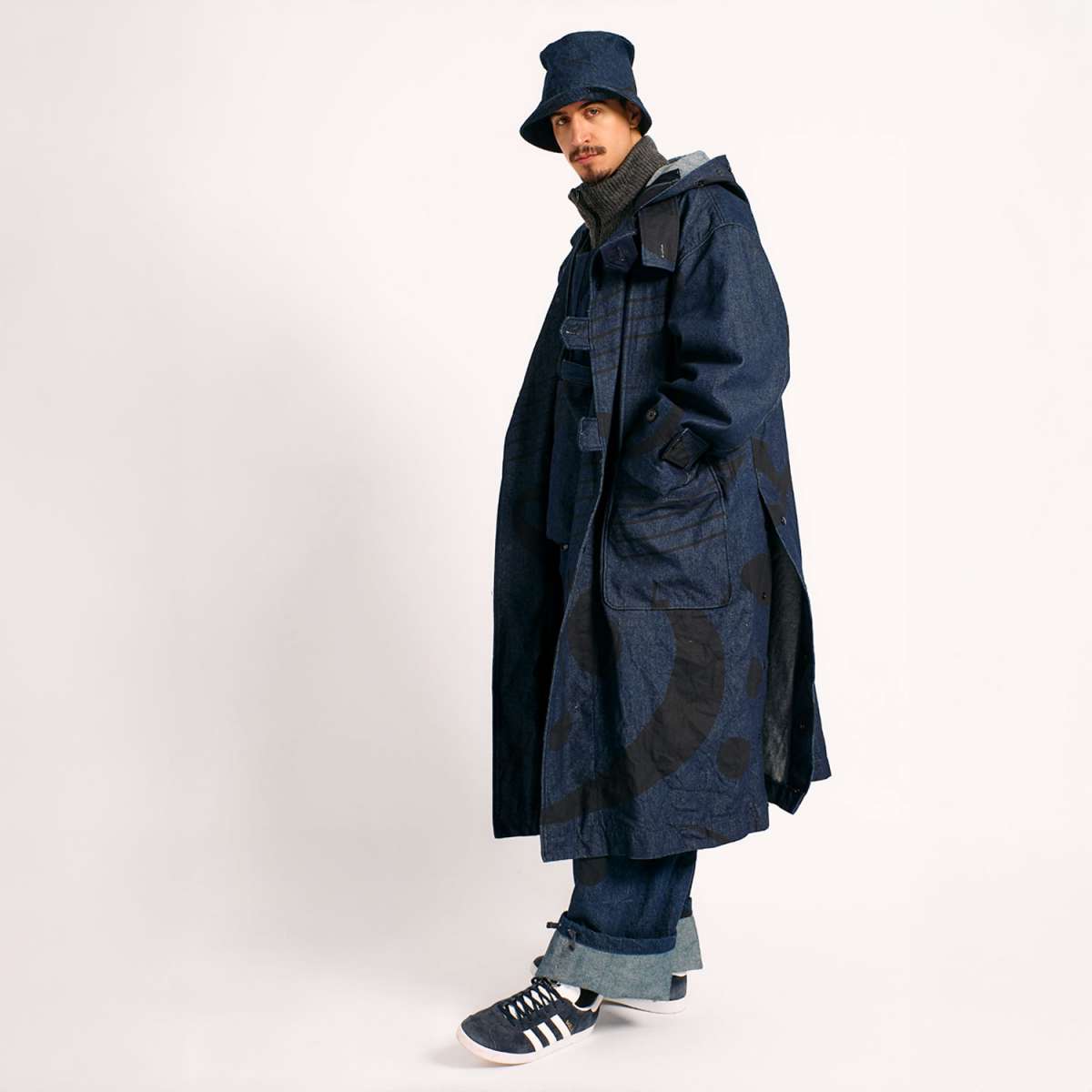 Engineered Garments Zip Mock Neck Knit Sweater | FIRMAMENT