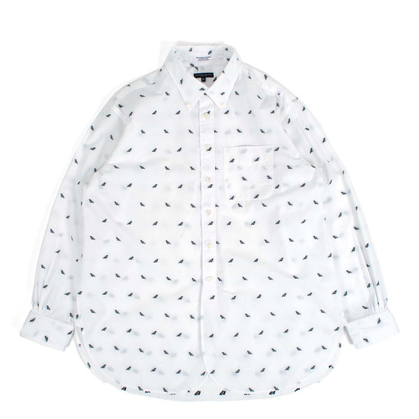 Engineered Garments Small Bird Embroidery 19 Century BD Shirt 26F1A001 White