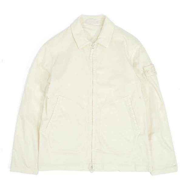 Stone Island Ghost Piece Satin Garment Dyed Overshirt