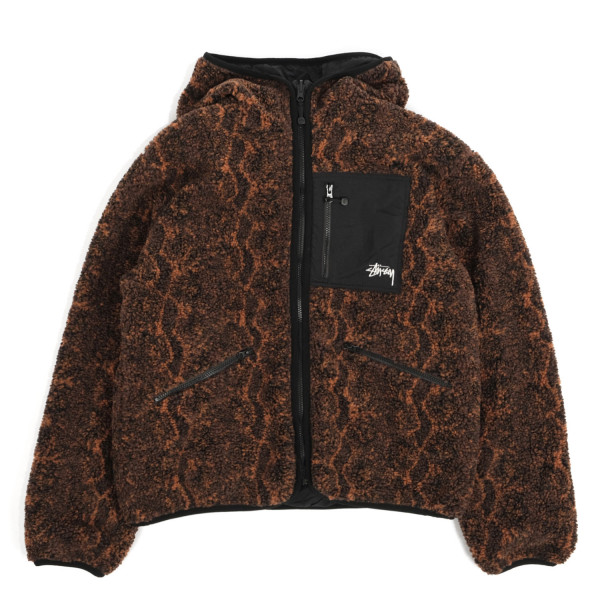 Stussy Snake Jacquard Sherpa Jacket