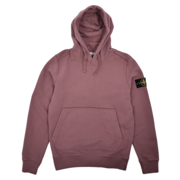 Stone Island Brushed Cotton Hooded Sweatshirt