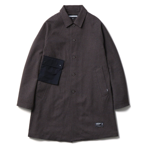Neighborhood GC Check Balcollar Coat 252TGNH-JKM02 Brown