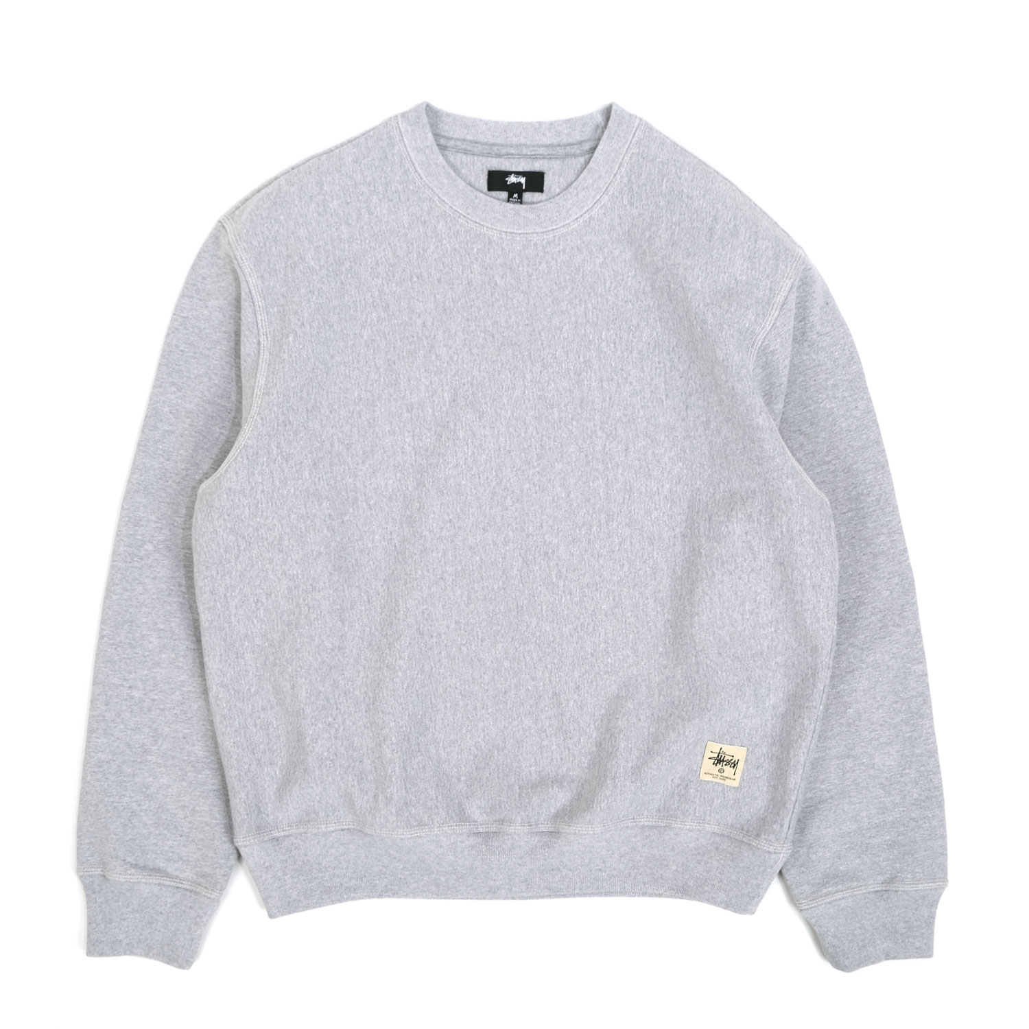 Stussy Contrast Stitch Label Crewneck Sweatshirt | FIRMAMENT 