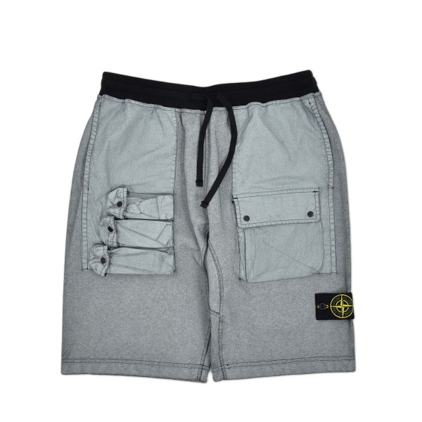 Stone Island Tela Placcata Fleece Shorts