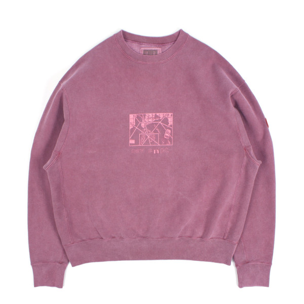 Cav Empt Overdye Paradigm Crew Neck Sweatshirt CES29CS12 Burgundy