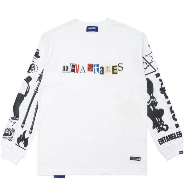 Deva States Tangled Longsleeve T-Shirt DSA1W 201F26 White