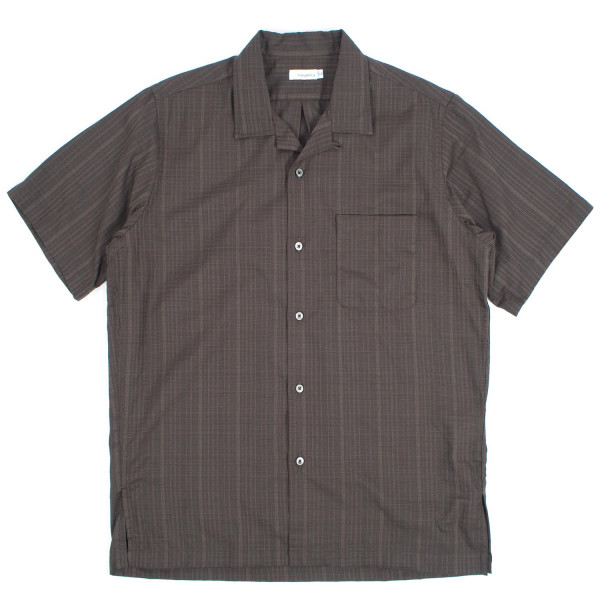 Nanamica Open Collar Panama Shortsleeve Shirt S26SG066 Charcoal