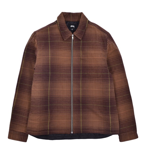 Stussy Zip Up Plaid LS Shirt