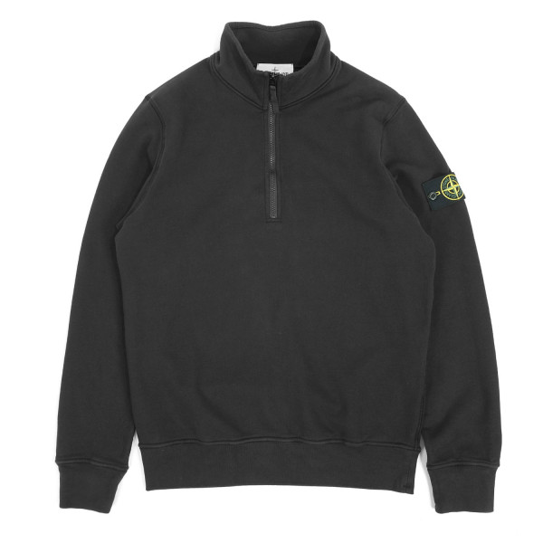 Stone Island Garment Dyed Half-Zip Sweatshirt