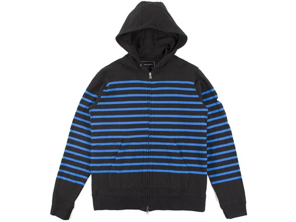 Sophnet Striped Zip Hooded Sweatshirt