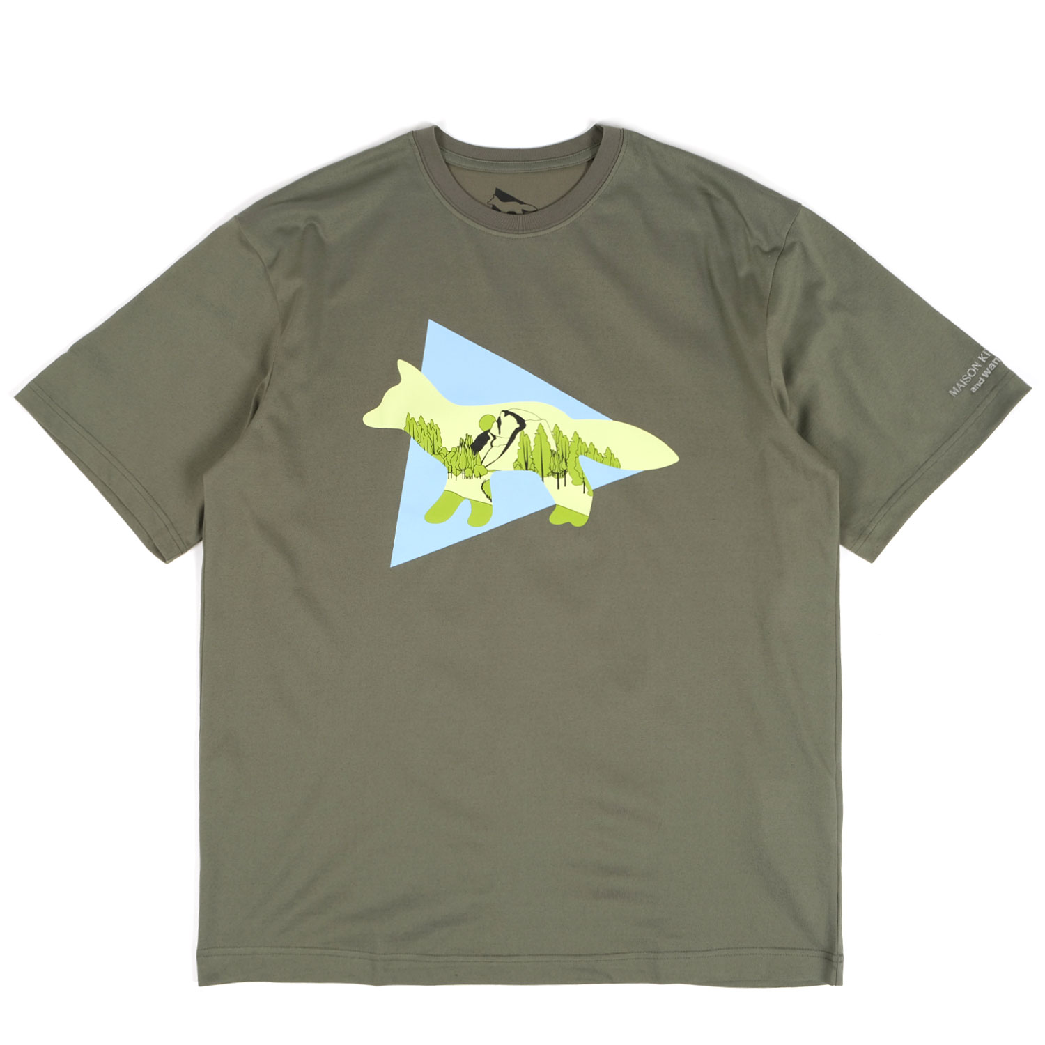 and Wander Maison Kitsune Dry Cotton Triangle T-Shirt