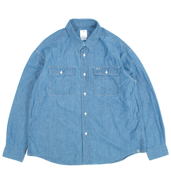 Visvim Langer Chambray Longsleeve Shirt 0126205011006 Light Indigo