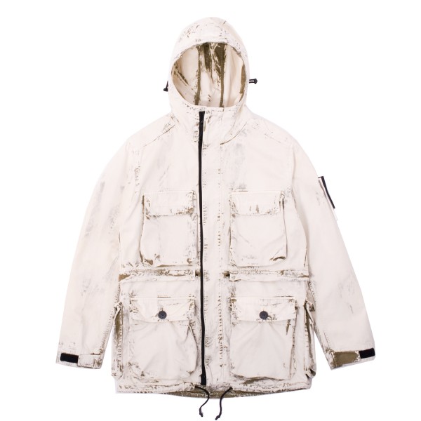 Stone Island Hand Corrosion on Raso Hooded Parka