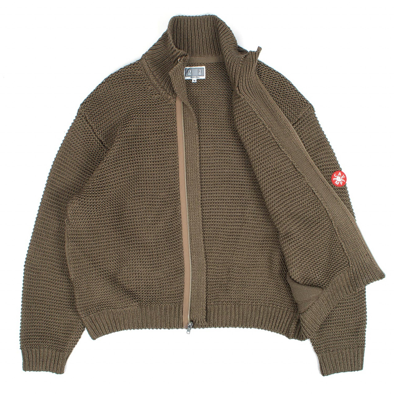 CAV EMPT 코튼 집업 니트 자켓