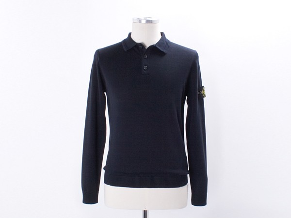 Stone Island Knit Longsleeve Polo Shirt