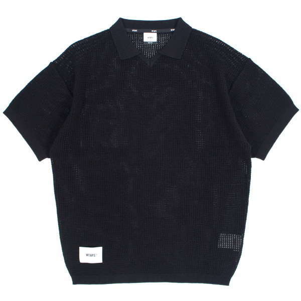 Wtaps Shortsleeve DUP Sweater 261FZDT-KNM01 Black