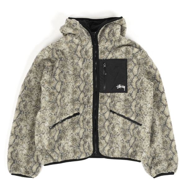 Stussy Snake Jacquard Sherpa Jacket | FIRMAMENT - Berlin Renaissance