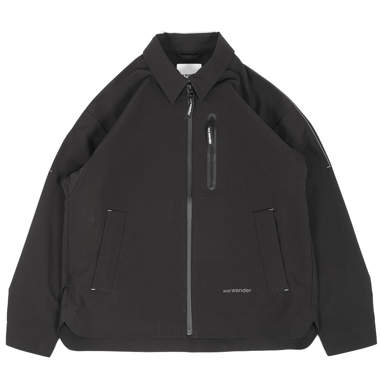 and wander ジャケット PE matte cloth jacket 黒 and Wander PE Matte Cloth Jacket | FIRMAMENT - Berlin Renaissance