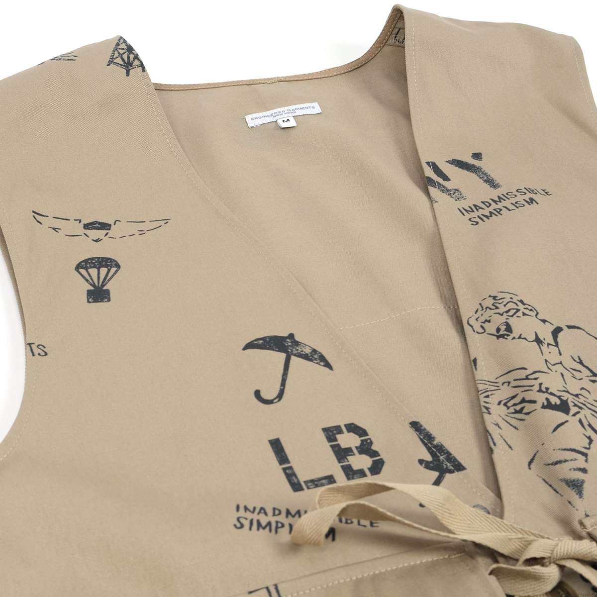 Engineered Garments Graffiti Print Fowl Vest | FIRMAMENT Engineered Garments Graffiti Print Fowl Vest | FIRMAMENT
