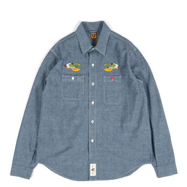 Human Made Chambrey Longsleeve Shirt HM25SH002