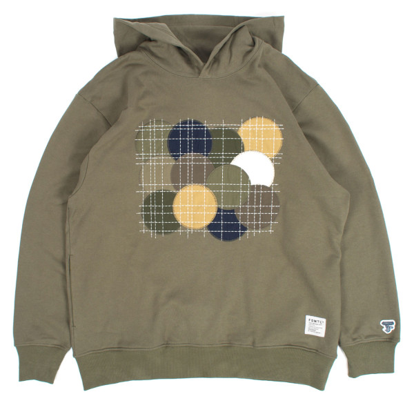 FDMTL Boro Embroidered Hooded Sweatshirt FA25CSP36 Khaki