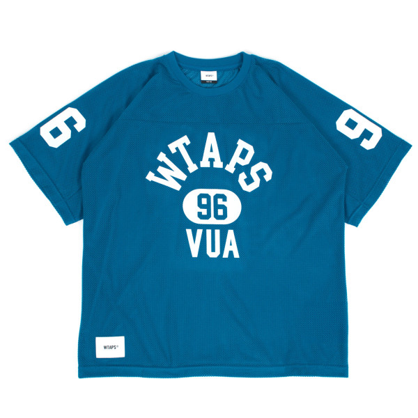 Wtaps QB Football T-Shirt 251ATDT-CSM27 Turquoise