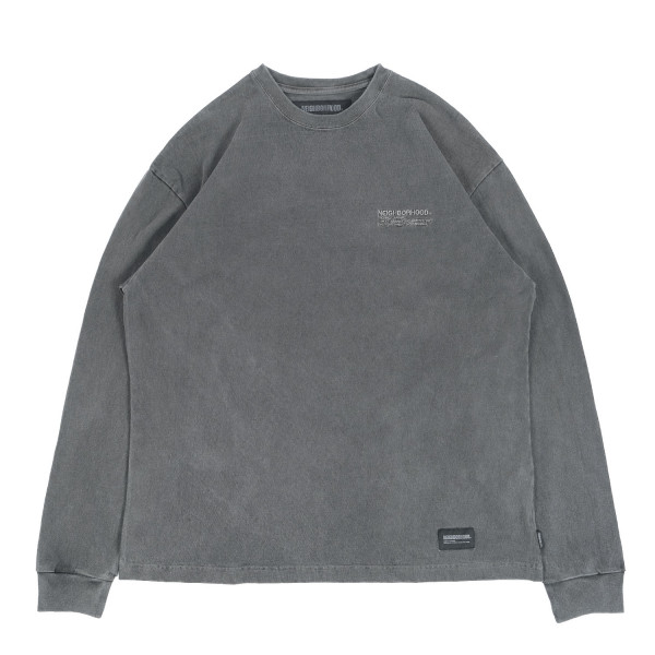 Neighborhood Pigment Dyed Crewneck Longsleeve T-Shirt 241UNNH-CSM01