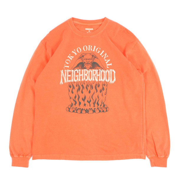 Neighborhood NH LS-3 T-Shirt 262PCNH-LT03 Orange