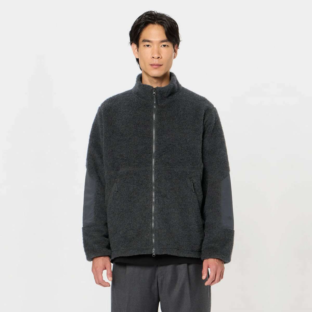 ☆CODEGRAPHY☆HEAVY BOA CGP DUFFEL FLEECE JACKET ktown4u.com : [CGP] Heavy Boa CGP Fleece Hood Zip-Up Jumper